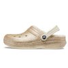 Crocs Klasik Simli Astarlı Terlik “Altın Beyaz” 205842-93S