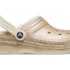 Crocs Klasik Simli Astarlı Terlik “Altın Beyaz” 205842-93S