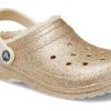 Crocs Klasik Simli Astarlı Terlik “Altın Beyaz” 205842-93S