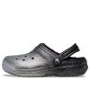 Crocs Klasik Simli Astarlı Terlik “Siyah Gümüş” 205842-067