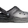 Crocs Klasik Simli Astarlı Terlik “Siyah Gümüş” 205842-067