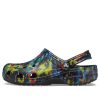Crocs Klasik Tie Dye Desenli Crocs Plaj Unisex Kot Mavi Sandalet 205453-4SW