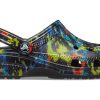 Crocs Klasik Tie Dye Desenli Crocs Plaj Unisex Kot Mavi Sandalet 205453-4SW