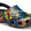 Crocs Klasik Tie Dye Desenli Crocs Plaj Unisex Kot Mavi Sandalet 205453-4SW