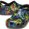 Crocs Klasik Tie Dye Desenli Crocs Plaj Unisex Kot Mavi Sandalet 205453-4SW