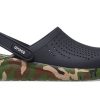 Crocs LiteRide Ayakkabı Baskılı Klasik Sandaletler Unisex Siyah 206491-0C4