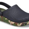 Crocs LiteRide Ayakkabı Baskılı Klasik Sandaletler Unisex Siyah 206491-0C4