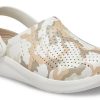 Crocs LiteRide Ayakkabı Kamuflaj Baskılı Sandaletler Bej 206491-1CN