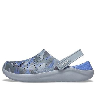 Crocs LiteRide Baskılı Kamuflajlı Ayakkabı “Mavi Gri” 206491-4RV