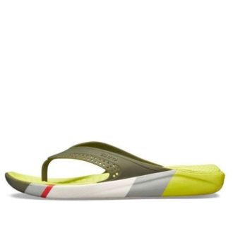 Crocs LiteRide Colorblock Flip Parmak Arası Terlik Sarı 205625-37P