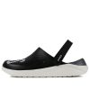 Crocs LiteRide LOGO Crocs Hollow Out Unisex Siyah Sandalet “Siyah Beyaz” 205893-066