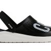 Crocs LiteRide LOGO Crocs Hollow Out Unisex Siyah Sandalet “Siyah Beyaz” 205893-066
