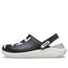 Crocs LiteRide Logolu Terlik “Siyah Beyaz” 205554-066