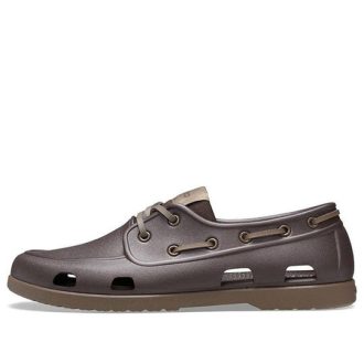 Crocs Minimalistik Rahat Düşük Topuk Kahverengi Düz Ayakkabılar 206338-23B