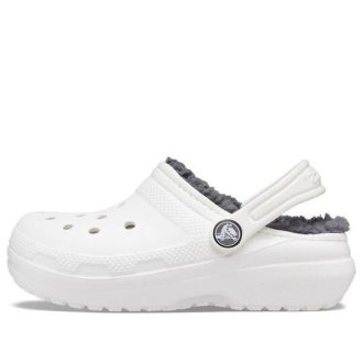 Crocs Çocuk Crocs Klasik Clog Spor Sandaletler “Beyaz Gri” 203506-10M