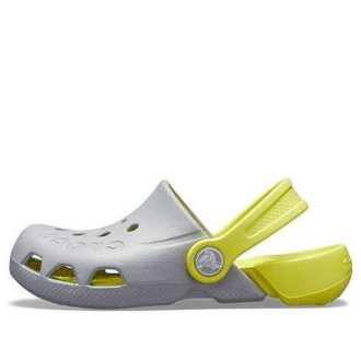 Crocs Çocuk Crocs Klasik Clog Spor Sandaletler “Gri Yeşil” 10400-06T