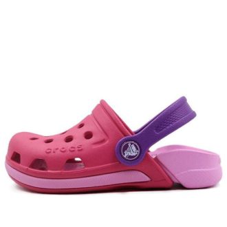 Crocs Çocuk Crocs Klasik Clog Spor Sandaletler “Kırmızı Pembe Mor” 204991-66I