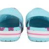 Crocs (PS) 4 Baskılı Açık Hava Düz Topuklu Plaj Spor Mavi Sandaletler 206178-4O9