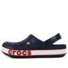 Crocs (PS) Corcband Bold Logo Minimalist Günlük Mavi Kırmızı Sandaletler “Mavi Kırmızı” 206022-4CC