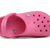 Crocs (PS) Crocband Bold Logo Outdoor Düz Topuklu Minimalist Spor Pembe Sandaletler 206022-65Y