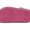 Crocs (PS) Crocband Bold Logo Outdoor Düz Topuklu Minimalist Spor Pembe Sandaletler 206022-65Y