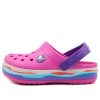 Crocs (PS) Crocband Dalgalı Bant Küçük Crocs Günlük Pembe Mor Sandaletler “Pembe Mor” 205697-6L0