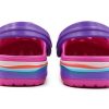 Crocs (PS) Crocband Dalgalı Bant Küçük Crocs Günlük Pembe Mor Sandaletler “Pembe Mor” 205697-6L0