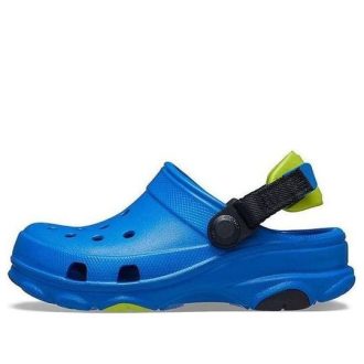 Crocs (PS) Düz Topuklu Mavi Sandaletler 207011-4JL