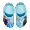 Crocs (PS) Frozen Baskılı Açık Hava Düz Topuklu Spor Mavi Sandaletler 207078-4O9