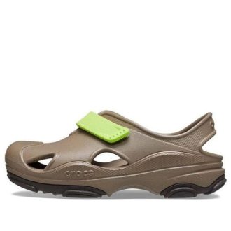 Crocs (PS) Her Araziye Uygun Balıkçı Sandaleti “Bej Yeşil” 208351-260