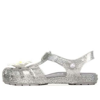 Crocs (PS) Isabella Charm Minimalist Günlük Sandalet Gümüş 205535-040