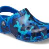 Crocs (PS) Kamuflaj Baskılı Plaj Mavisi Sandaletler 205813-4JL