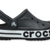 Crocs (PS) Küçük Crocs Outdoor Düz Topuklu Plaj Sporları Siyah Beyaz Sandalet “Siyah Beyaz” 205100-001