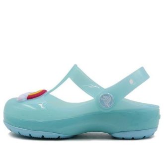 Crocs (PS) Küçük Crocs Outdoor Düz Topuklu Spor Buz Mavisi Sandaletler 205534-4O9