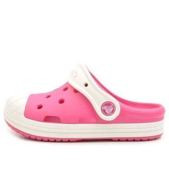 Crocs (PS) Küçük Crocs Outdoor Düz Topuklu Spor Pembe Sandaletler 202282-6MI