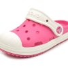 Crocs (PS) Küçük Crocs Outdoor Düz Topuklu Spor Pembe Sandaletler 202282-6MI