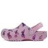 Crocs (PS) Klasik Clog Kelebek Desenli Açık Hava Düz Topuklu Spor Pembe Sandaletler 206414-6GD