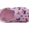 Crocs (PS) Klasik Clog Kelebek Desenli Açık Hava Düz Topuklu Spor Pembe Sandaletler 206414-6GD