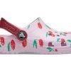 Crocs (PS) Klasik Clog Meyve Baskılı Şık Spor Pembe Sandaletler 207150-6GD
