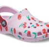 Crocs (PS) Klasik Clog Meyve Baskılı Şık Spor Pembe Sandaletler 207150-6GD
