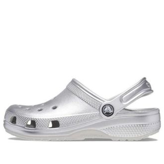 Crocs (PS) Klasik Metalik Tıkaç “Gümüş Metalik” 209196-0P1