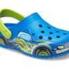 Crocs (PS) Komik Desenli Düz Topuklu Spor Mavi Sandaletler 207074-4JL