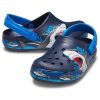 Crocs (PS) Komik Köpekbalığı Desenli Açık Hava Düz Topuklu Spor Derin Mavi Sandaletler 207070-410