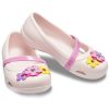 Crocs (PS) Lina Charm Düz Çiçekler Soluk Pembe Sandaletler 205529-6PI