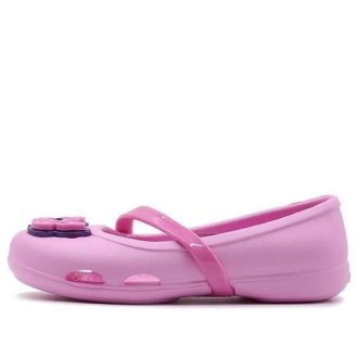 Crocs (PS) Lina Flat Küçük Günlük Pembe Sandalet 205040-6I2