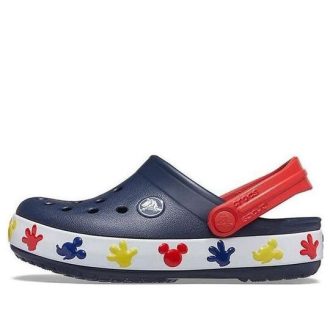 Crocs (PS) Mickey Outdoor Düz Topuklu Spor Derin Mavi Sandaletler 207077-410