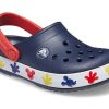 Crocs (PS) Mickey Outdoor Düz Topuklu Spor Derin Mavi Sandaletler 207077-410