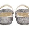 Crocs (PS) Outdoor Düz Topuklu Parlak Spor Gümüş Sandalet 206370-93R