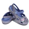 Crocs (PS) Outdoor Düz Topuklu Parlak Spor Mavi Sandaletler 206370-434