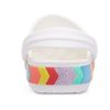 Crocs Rainbow Outdoor Beach Sports Büyük Çocuk Beyaz Sandaleti 207007-100